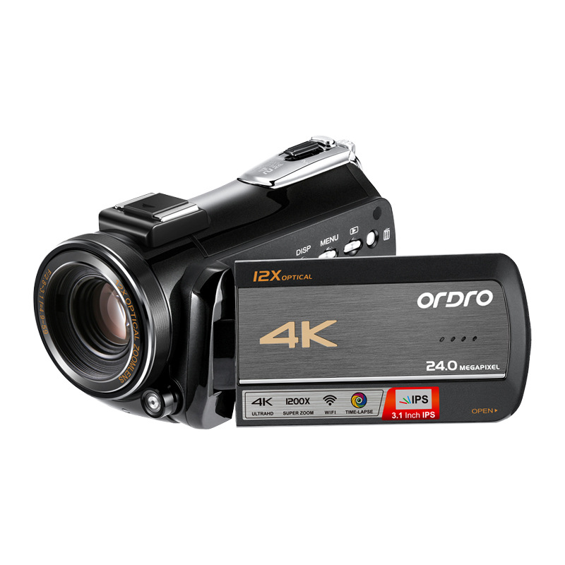 Government Procurement Ordro AC5 4K HD Digital Camcorder 12x Optical Zoom Home Conference Camera Interview