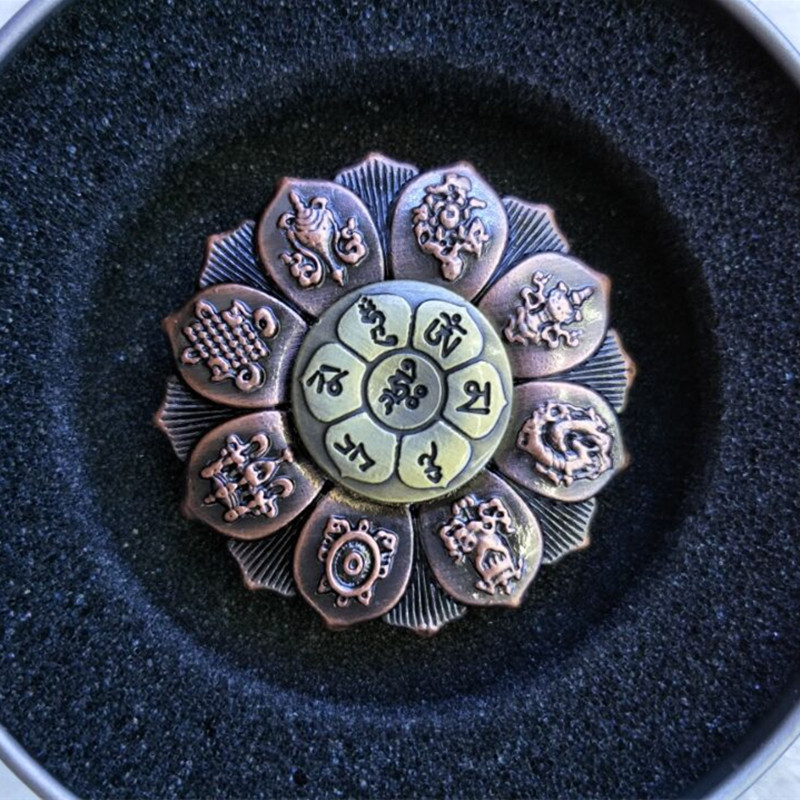 Hexagonal Neptune Sheriff Badge Finger Finger Spinner Child Werewolf Kill Board Game Toy