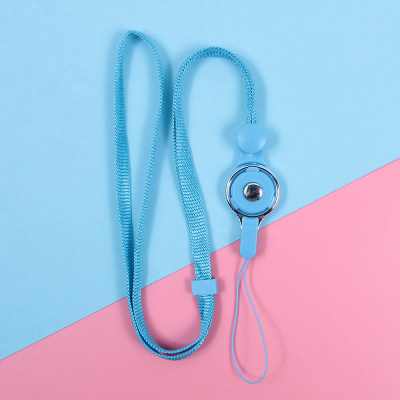 Phone Lanyard Second Generation Flat Ribbon Ring Lanyard Non-choking Universal Neck Two-in-one Multi-purpose Lanyard