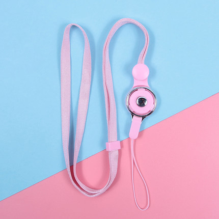 Phone Lanyard Second Generation Flat Ribbon Ring Lanyard Non-choking Universal Neck Two-in-one Multi-purpose Lanyard