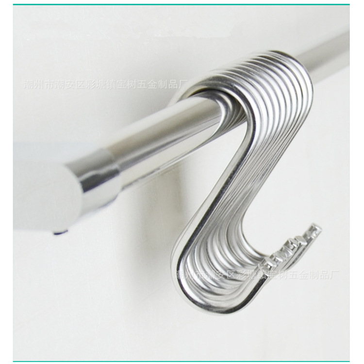 Clothes hook stainless steel multi-purpose S hook, anti-slip hanger for clothing store, hat and coat hook