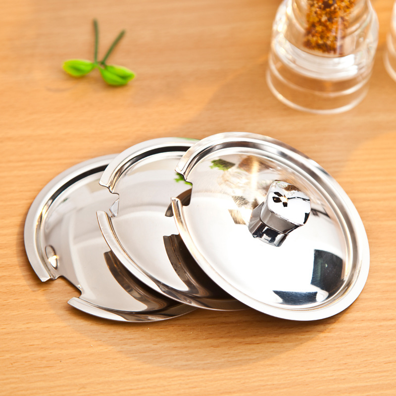304 Stainless Steel Seasoning Jar Set Three-Flavor Four-Flavor Rotating Seasoning Bottle Hotel Supplies Laser Logo
