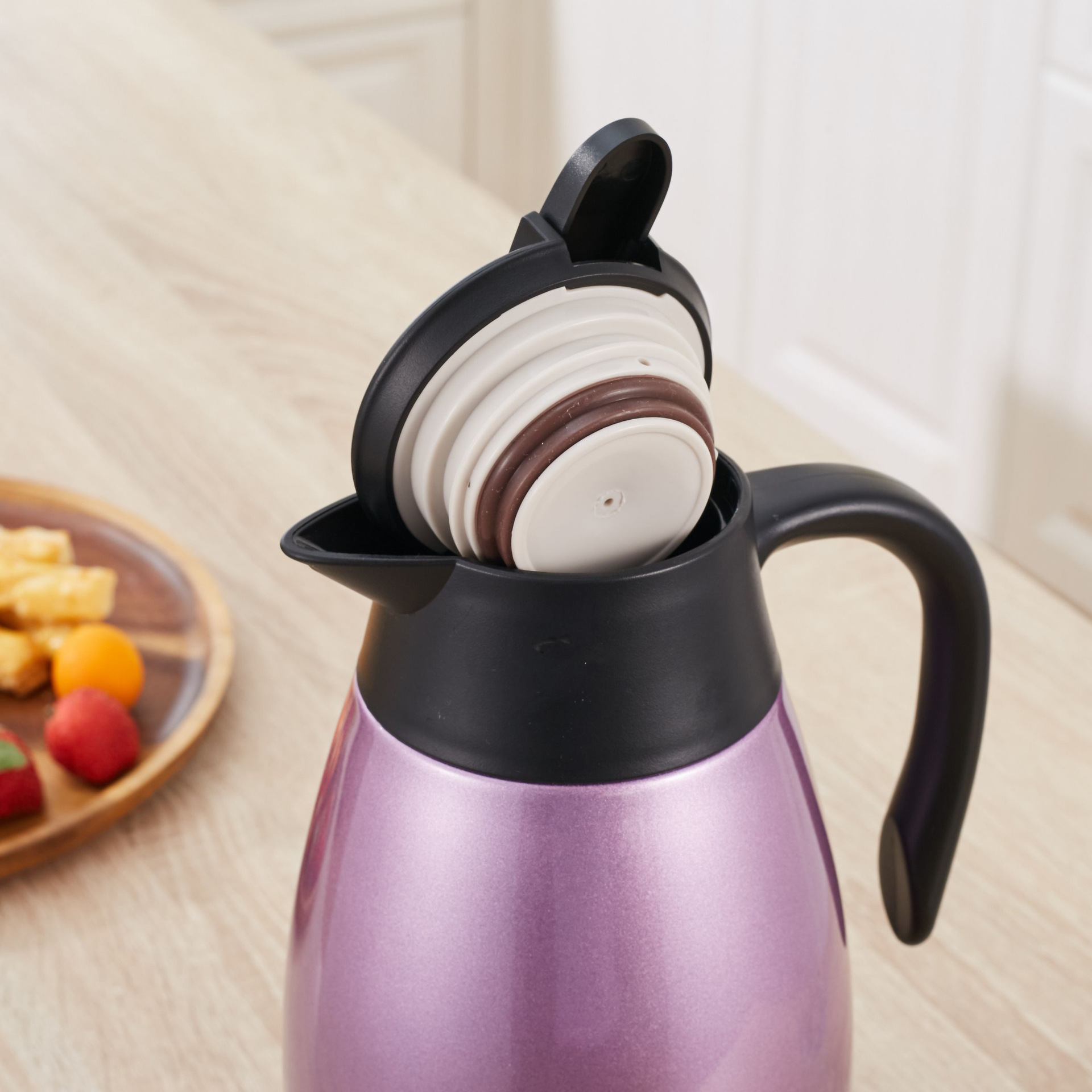 304 Stainless Steel Welcome Kettle Vacuum Insulated Kettle Double-Layer Vacuum Household Large Capacity 2L Hot Water Bottle Gift