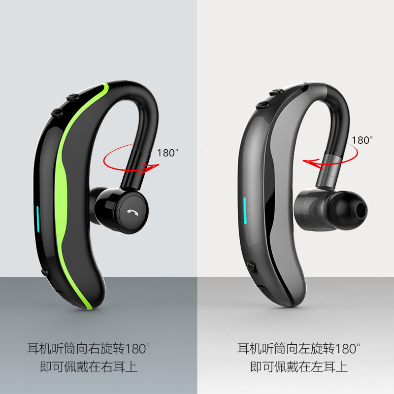 New F600 Bluetooth Headset 5.0 Mini Noise Cancelling Sports Ear Hook Wireless Business Headset