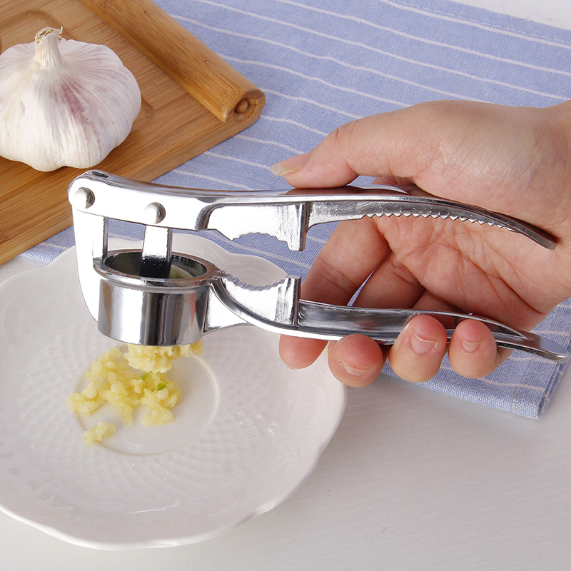 Extra Large Garlic Press Household Multifunctional Four-in-One Garlic Mincer Kitchen Manual Garlic Masher