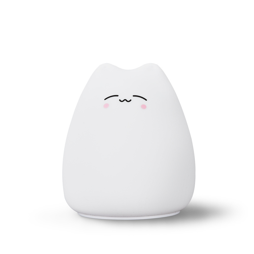 Cartoon Shape Silicone Pat Lamp Children Bedroom Night Light LED Small Desk Lamp Gift