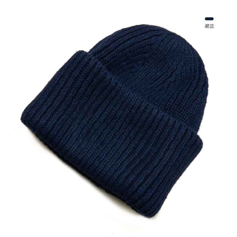 Inner Mongolia autumn and winter warm cold-proof wool knitted hat smile thicken wool hat