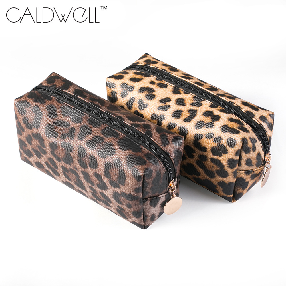 New Leopard Print Dumpling Cosmetic Bag Large Capacity Multifunctional Portable Storage Bag Three-Piece Set Women's Bag