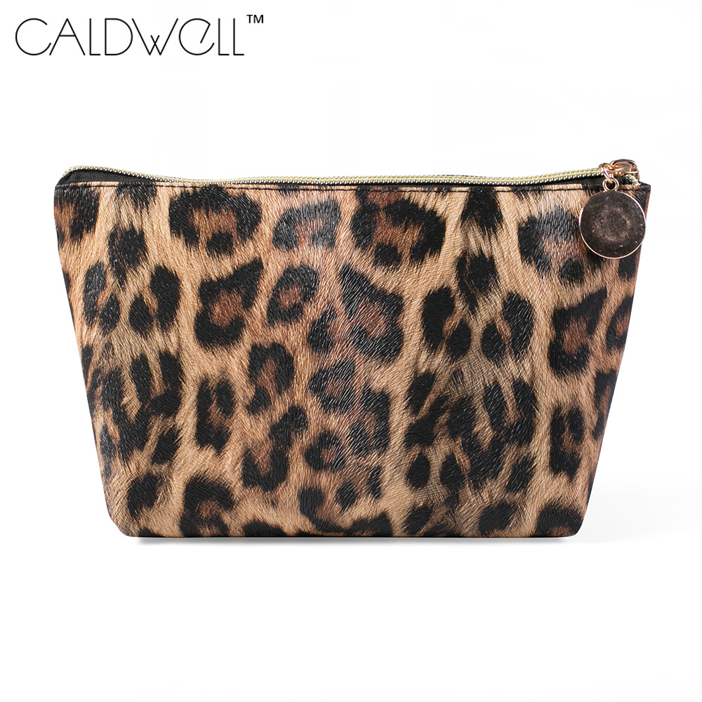 New Leopard Print Dumpling Cosmetic Bag Large Capacity Multifunctional Portable Storage Bag Three-Piece Set Women's Bag