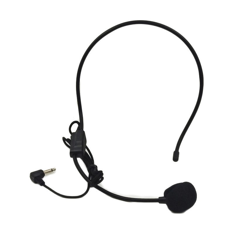 Universal Amplifier Small Bee Headset Head-mounted Microphone Wire Earphone Microphone Wired Mic