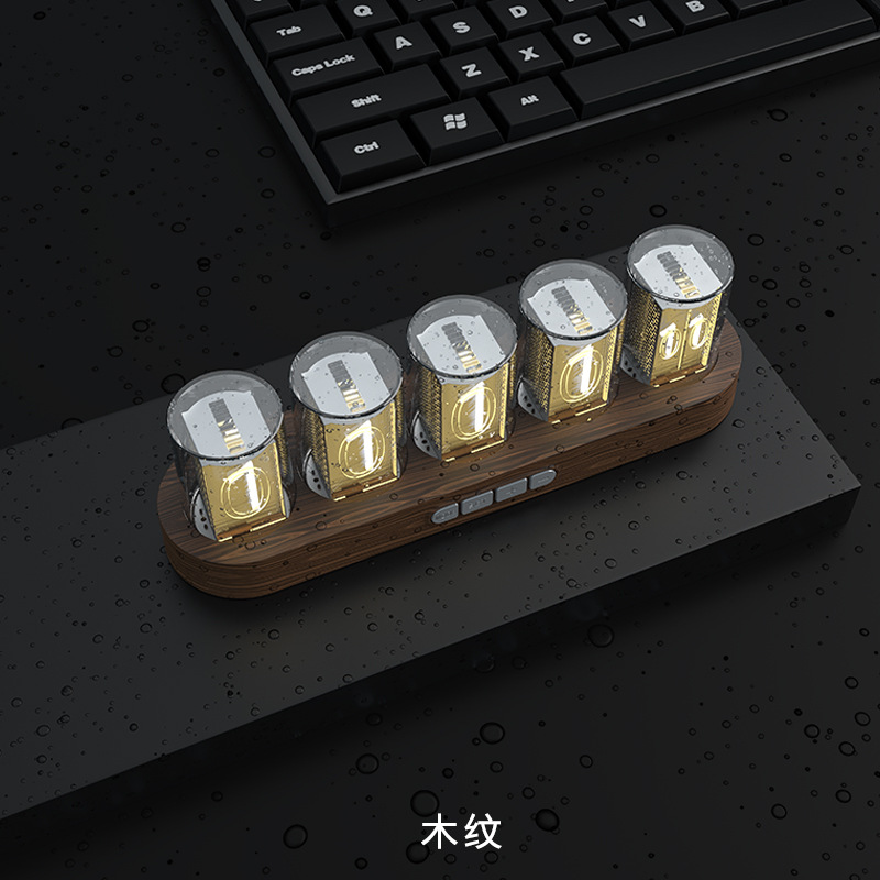 European Style Nixie Tube Electronic Clock Living Room Decoration Ornament Table Clock Digital Clock