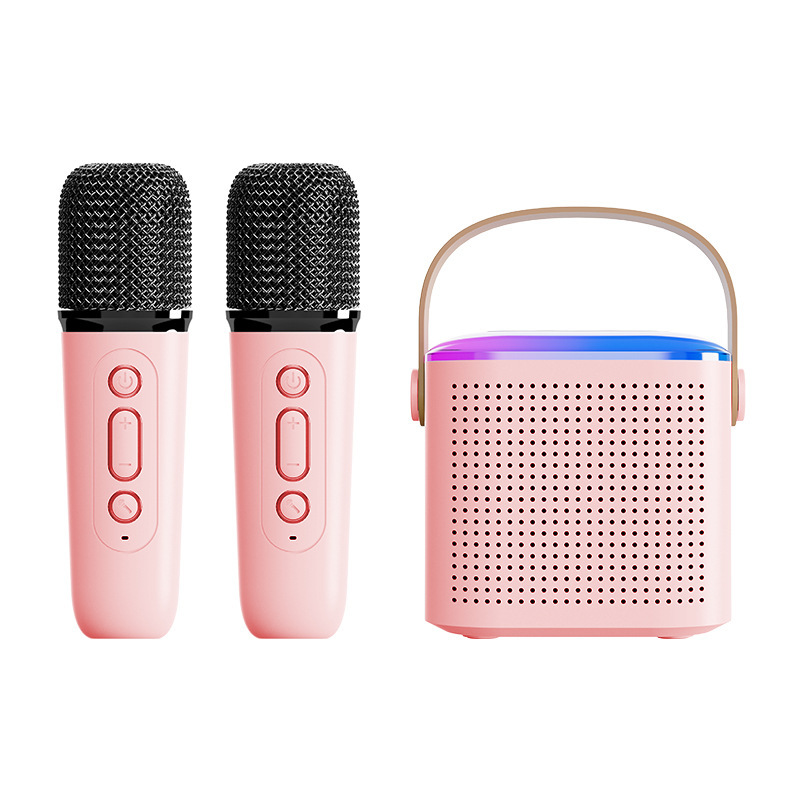 New Microphone Bluetooth Speaker Outdoor K Song Home KTV Portable Wireless Subwoofer Computer Desktop Speaker