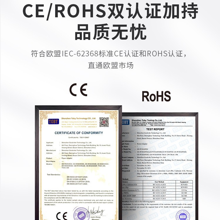 European standard GaN65W fast charging head CE certified multi-protocol PI scheme multi-port plug charger GRS