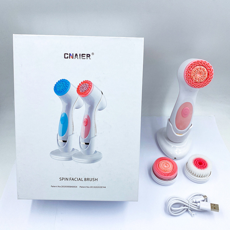 Electric Facial Cleanser Face Washing Device Multifunctional Facial Pore Cleaner Household Silicone Facial Cleanser Face Washing Device