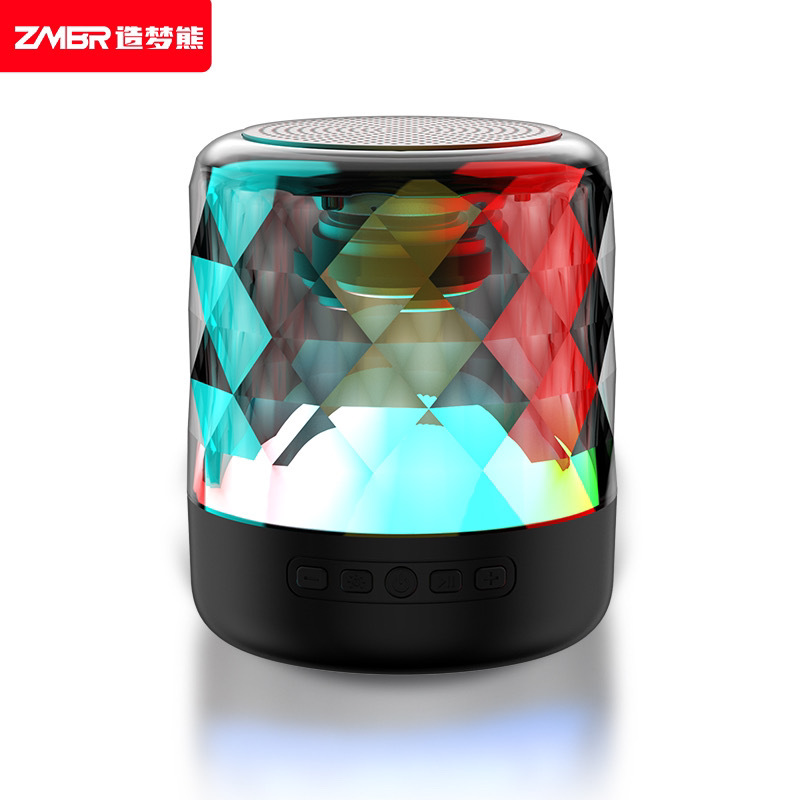 Dream Bear smart AI Bluetooth speaker large volume crystal transparent glass portable speaker computer home zmx01