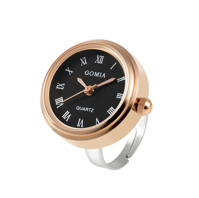 2022 New Finger Watch Waterproof Roman Mini Small Watch Student Finger Watch Couple Ring Watch