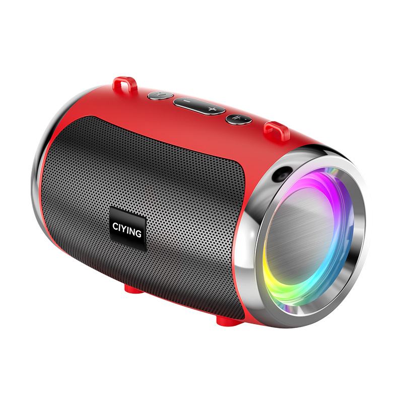 New Bluetooth Speaker Outdoor Portable Mini Small Speaker Home Outdoor Plug-in Card Color Light Heavy Subwoofer