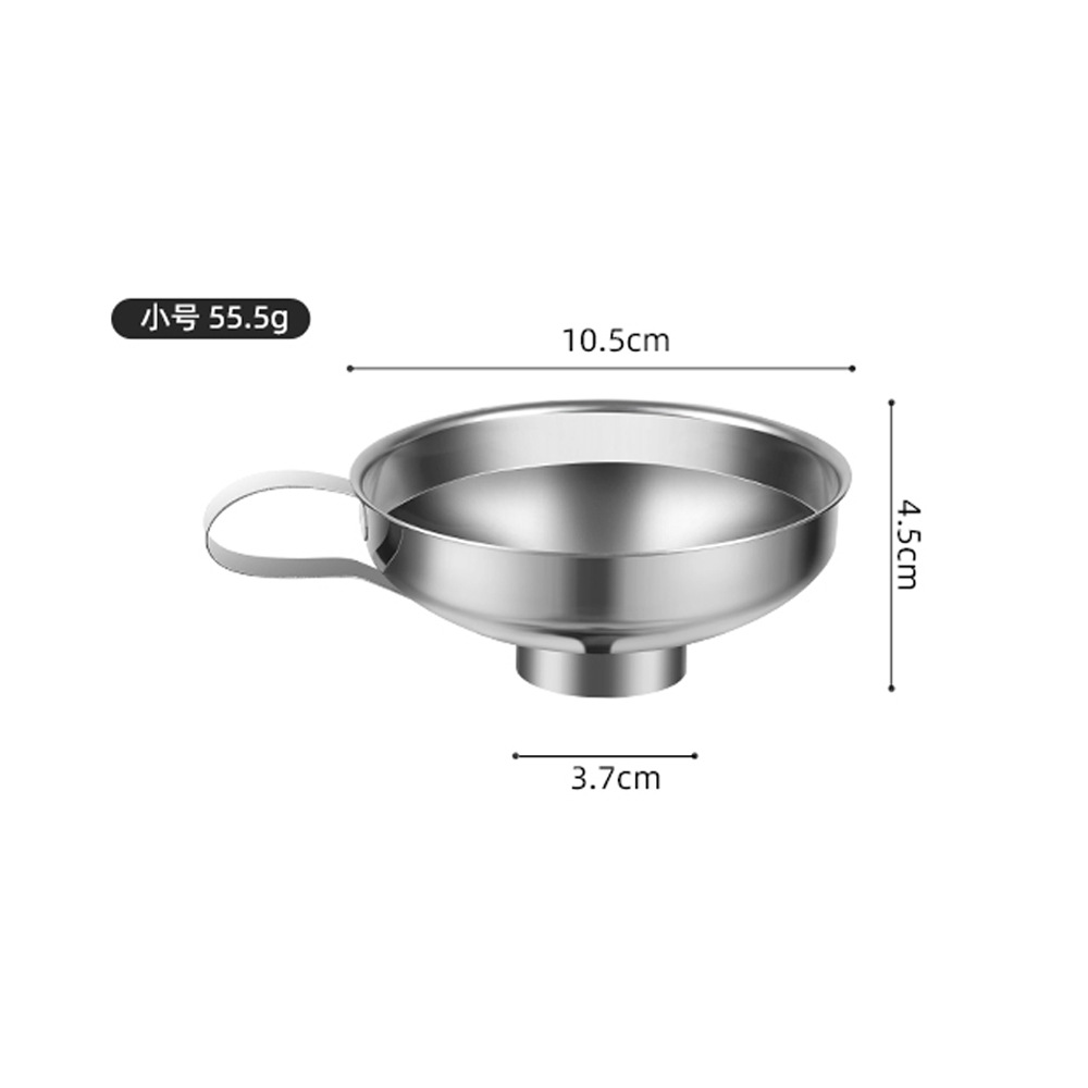 Kitchen Stainless Steel Funnel Jam Salad Dressing Wide Mouth Funnel Wide Mouth Canning Funnel