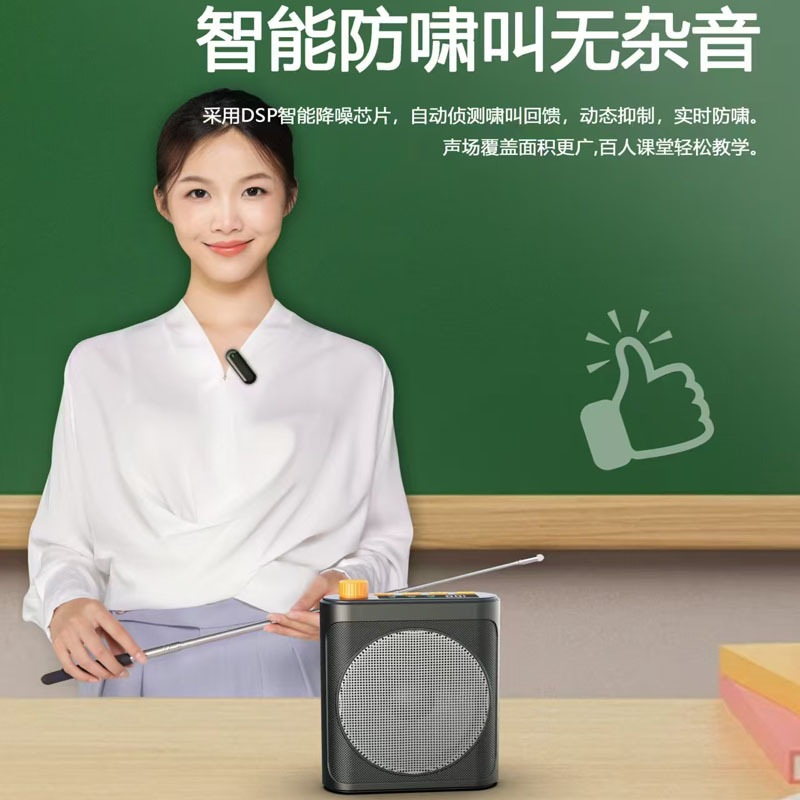Clip-on Little Bee Amplifier for Teachers and Tour Guides, Wireless Amplifier Microphone, Loud Volume Speaker