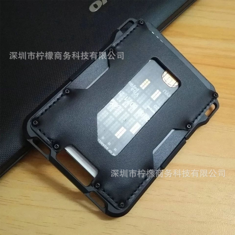 Direct Sale Metal Wallet Metal RFID Card Holder Card Sleeve Anti-theft Aluminum Alloy Credit Card Clip Bank Card
