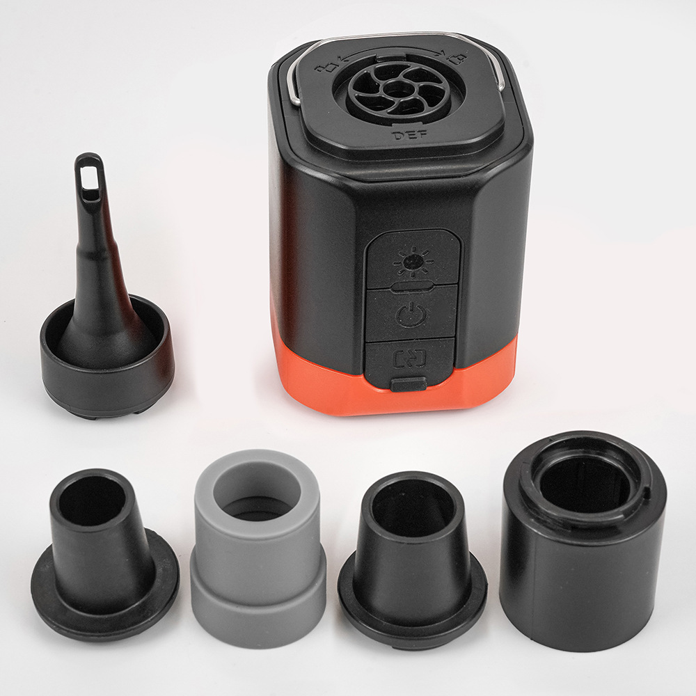 Wireless Outdoor Inflatable Pump Electric Mini Dual-Purpose Suction Inflatable Pump Outdoor SOS Emergency Signal Light