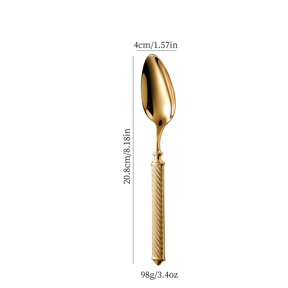 304 stainless steel Roman rope knife fork spoon hotel Western tableware knife fork hotel cutlery steak knife fork spoon set