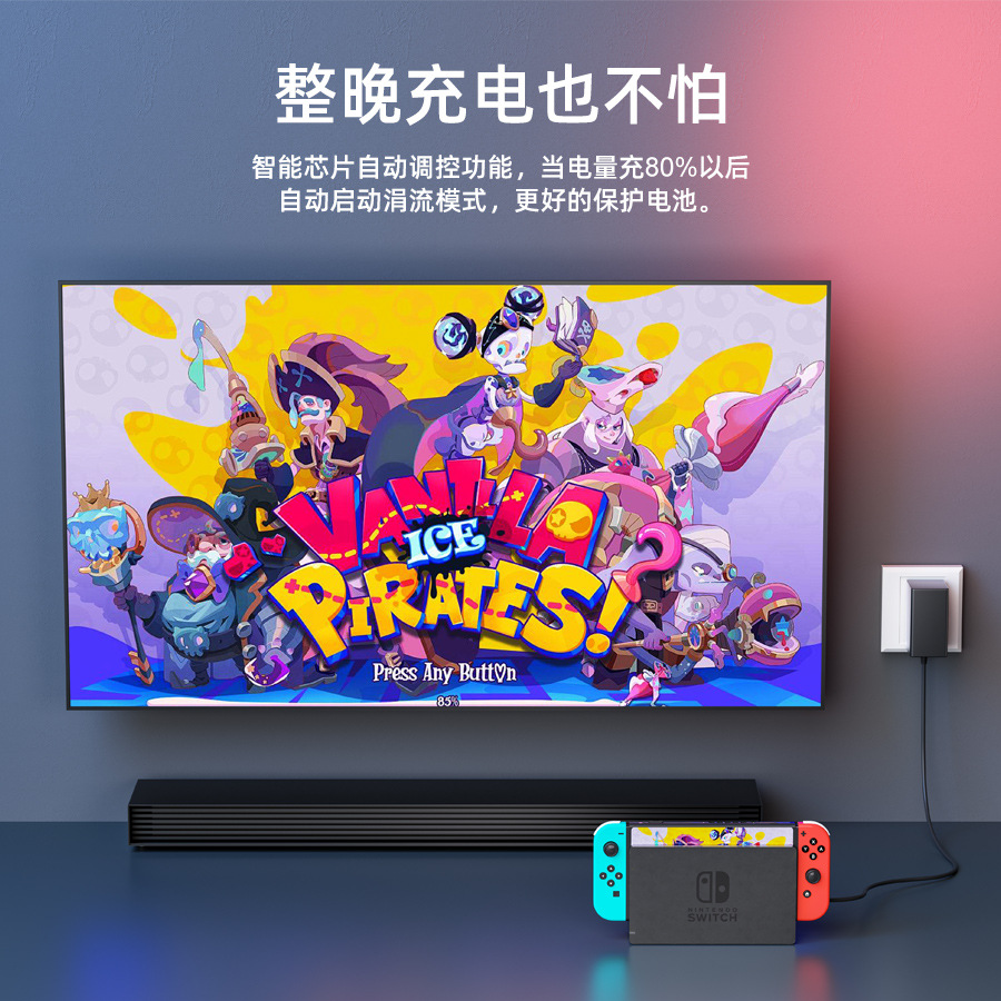 PD39W Nintendo Switch Fire Ox Game Console Charger Dock Charger 45W Power Adapter