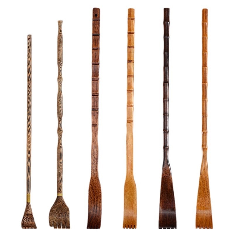 Long-handled wooden back scratcher, back scratcher, back scratching massage tool, filial son hand, old man's joy