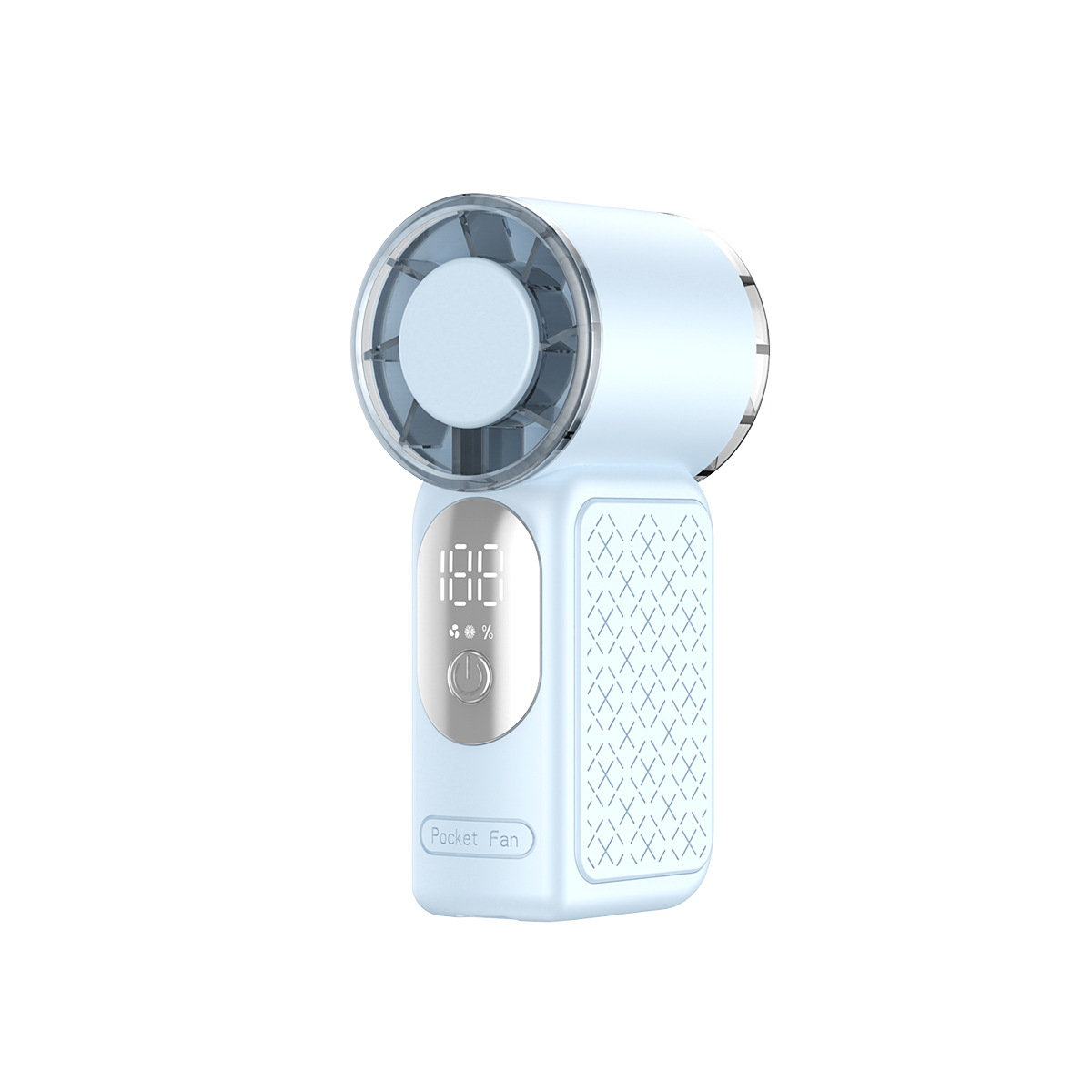 New T240 Mini Small Fan USB Digital Display Portable Compact Strong Wind Pocket High-Speed Turbine Fan