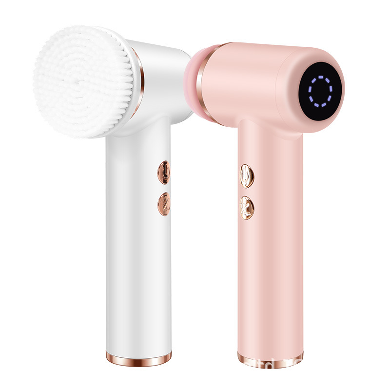 New Electric Silicone Face Cleanser Pore Cleaner Face Wash Brush 5-Speed Massage Beauty Instrument Waterproof Face Washer