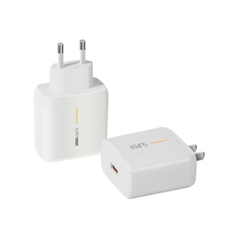 Applicable OPPO 65W European Standard Charger Mobile USB Charging Head American Standard Fast Charging Head Original Set