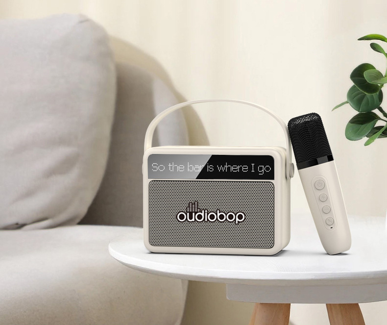 Lyrics Display K Song Speaker All-in-One Home Children's Microphone Microphone KTV Family Mobile Wireless Bluetooth Speaker