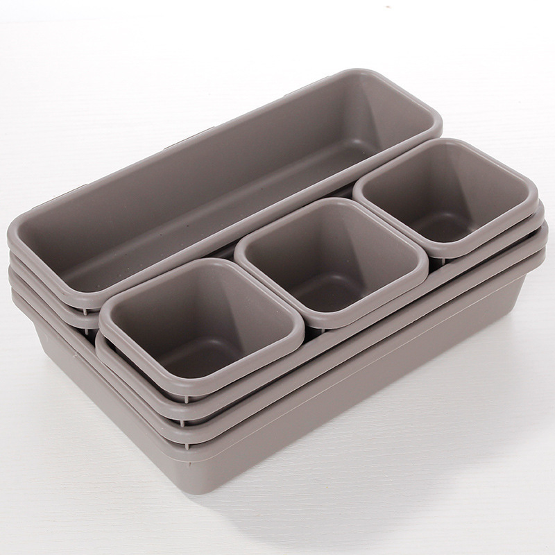 Household plastic drawer type nail art storage box free combination divider tray cosmetic storage box office