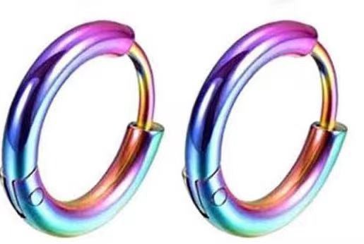 High-quality titanium steel ear clips, non-fading, Japanese and Korean style simple round stainless steel ear clips accessory