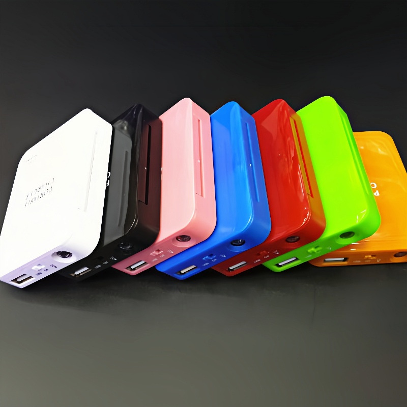 USB interface mobile 5号 battery box LED light color mobile power bank A+C port emergency phone charger