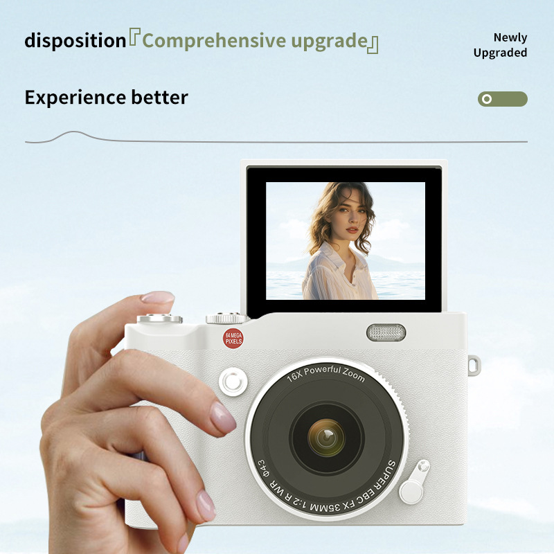 CCD Digital Camera 4K HD Portable Camera Student Digital Camera Children Toy Gift