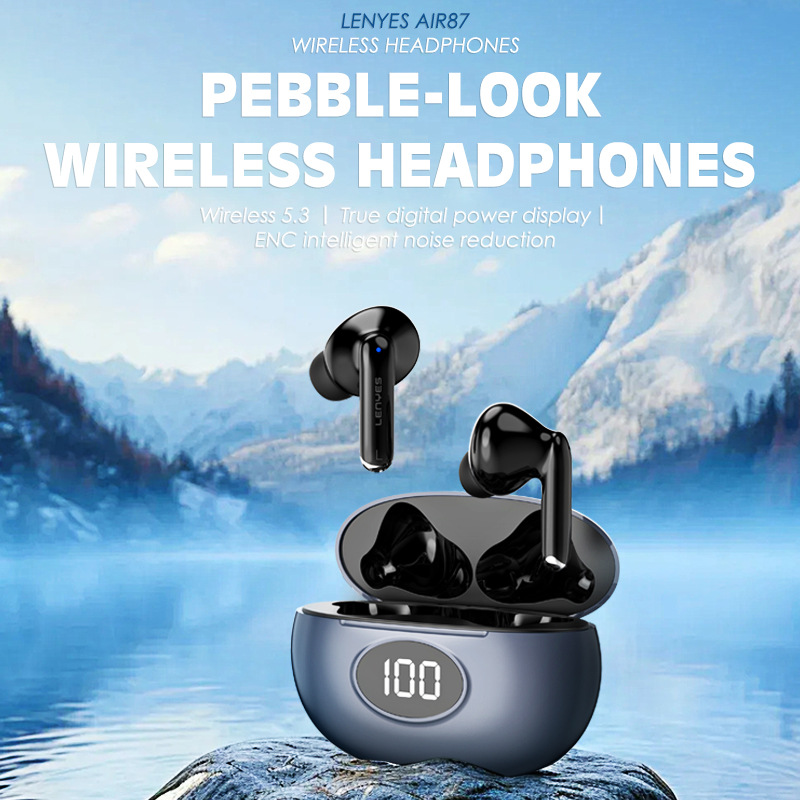 Cold Lion Private Mold TWS Wireless Digital Display Bluetooth Headphones Long Battery Life Heavy Bass Noise Reduction In-Ear