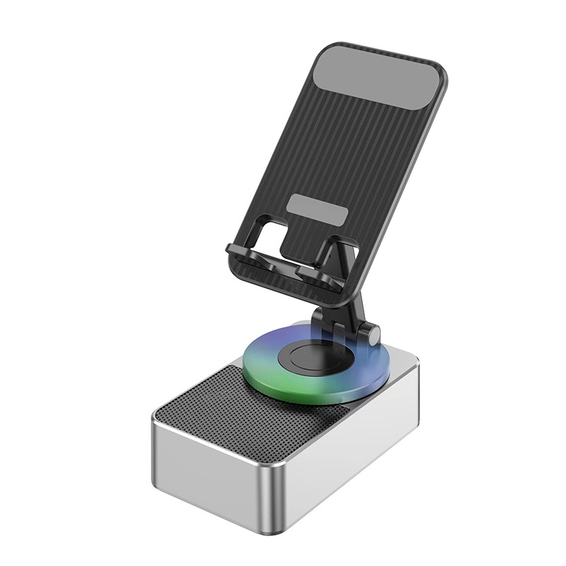 Power Bank Phone Tablet Stand 360 Rotating Desktop Three-in-One Wireless Bluetooth Speaker
