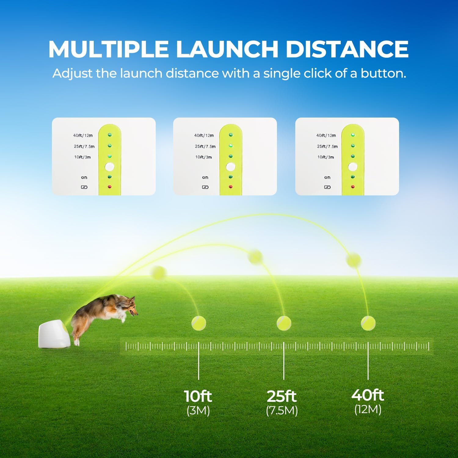 AFP Large Dog Automatic Ball Launcher for Big Dogs 6.5cm Tennis Ball Thrower Pet Indoor Outdoor Training