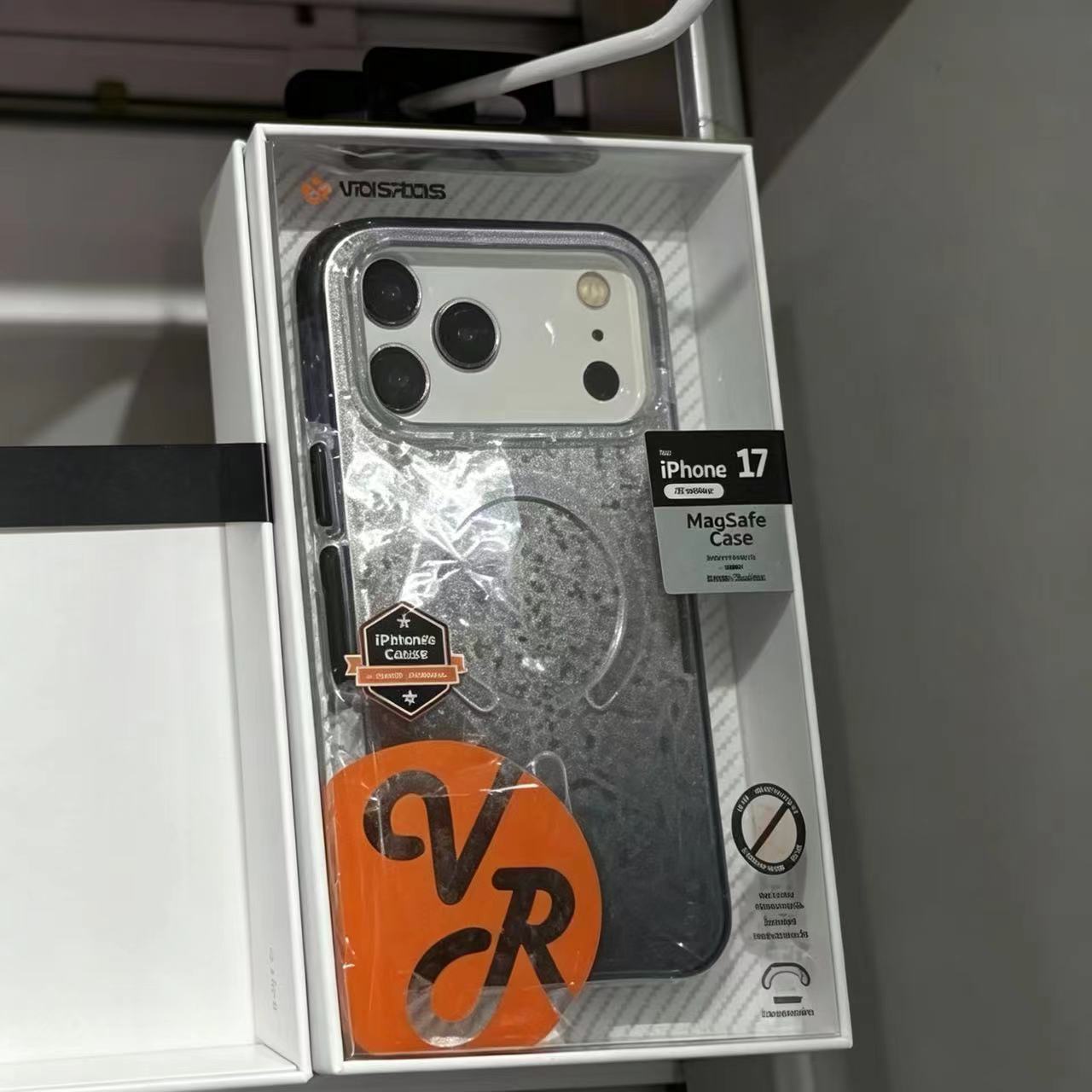 For iPhone 17 Pro Max Gradient Glitter Phone Case Apple 17 Bumper Frame Border Magnetic Epoxy Case Factory