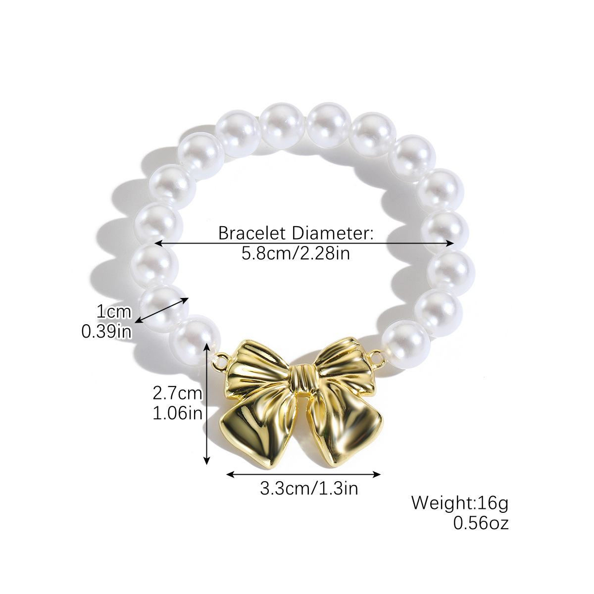 Baroque pearl bracelet bead bracelet irregular shaped pearl bracelet