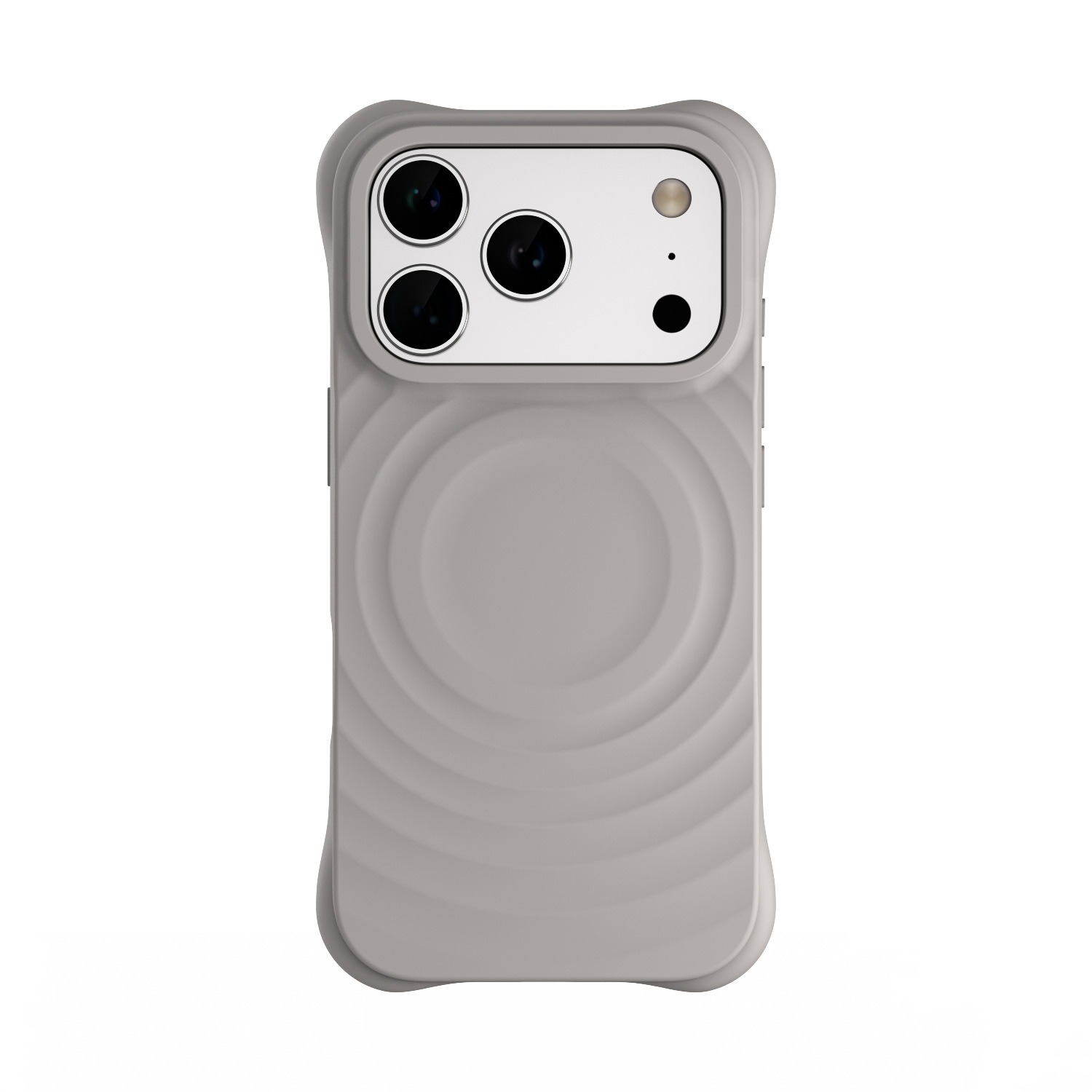 Silicone wave case for iPhone 17 Pro, iPhone 16, 18 Pro Max, niche C brand