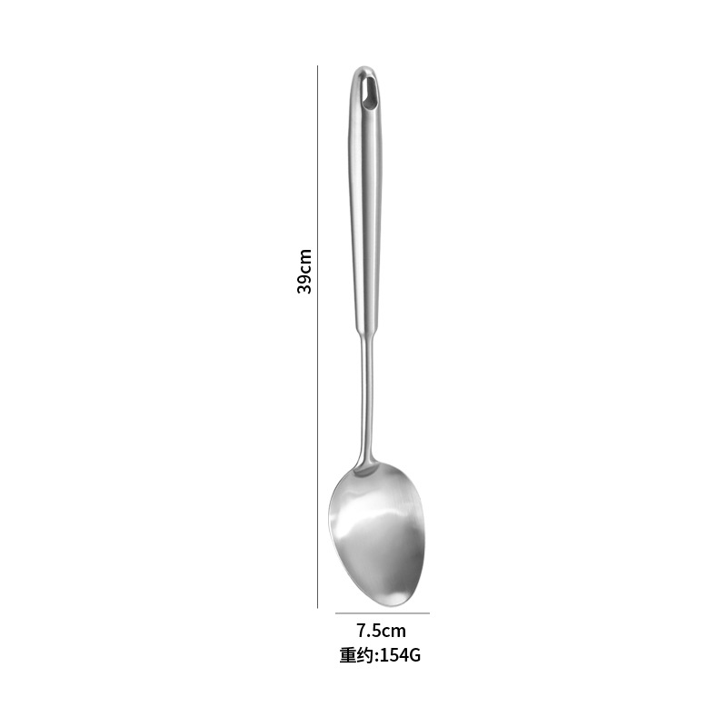 Stainless steel spatula, cookware, kitchen tools, household hanging hole soup spoon, slotted spoon, frying spatula, stir-fry spatula set