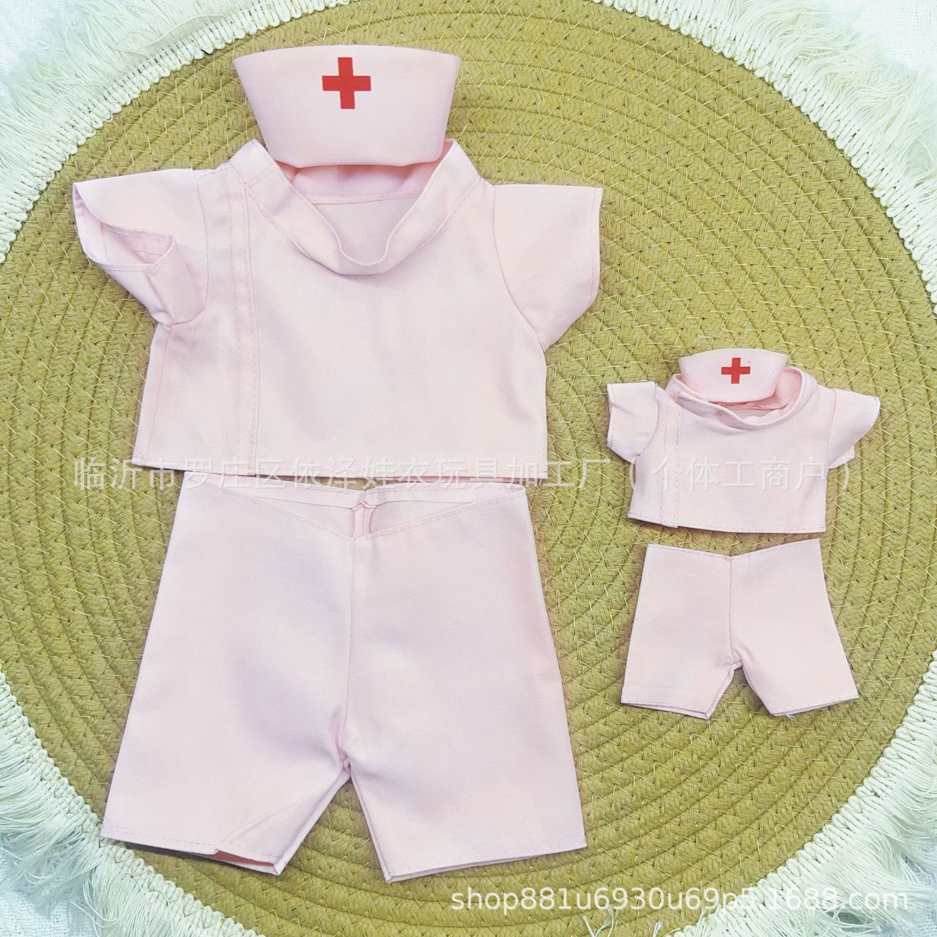 Medical Bear Doll Clothes Doctor White Coat Surgical Gown Nurse Uniform Dress Up Nurse's Day Gift Doll