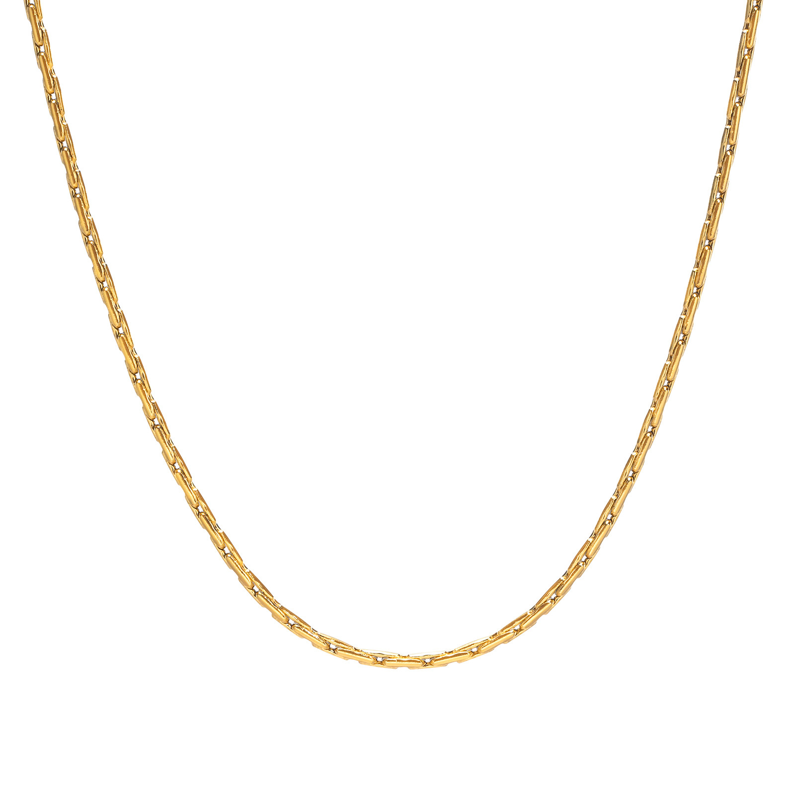 Stainless Steel Simple Mini Thin Round Snake Bone Chain 1MM 2MM Collarbone Chain Women's Matching Chain
