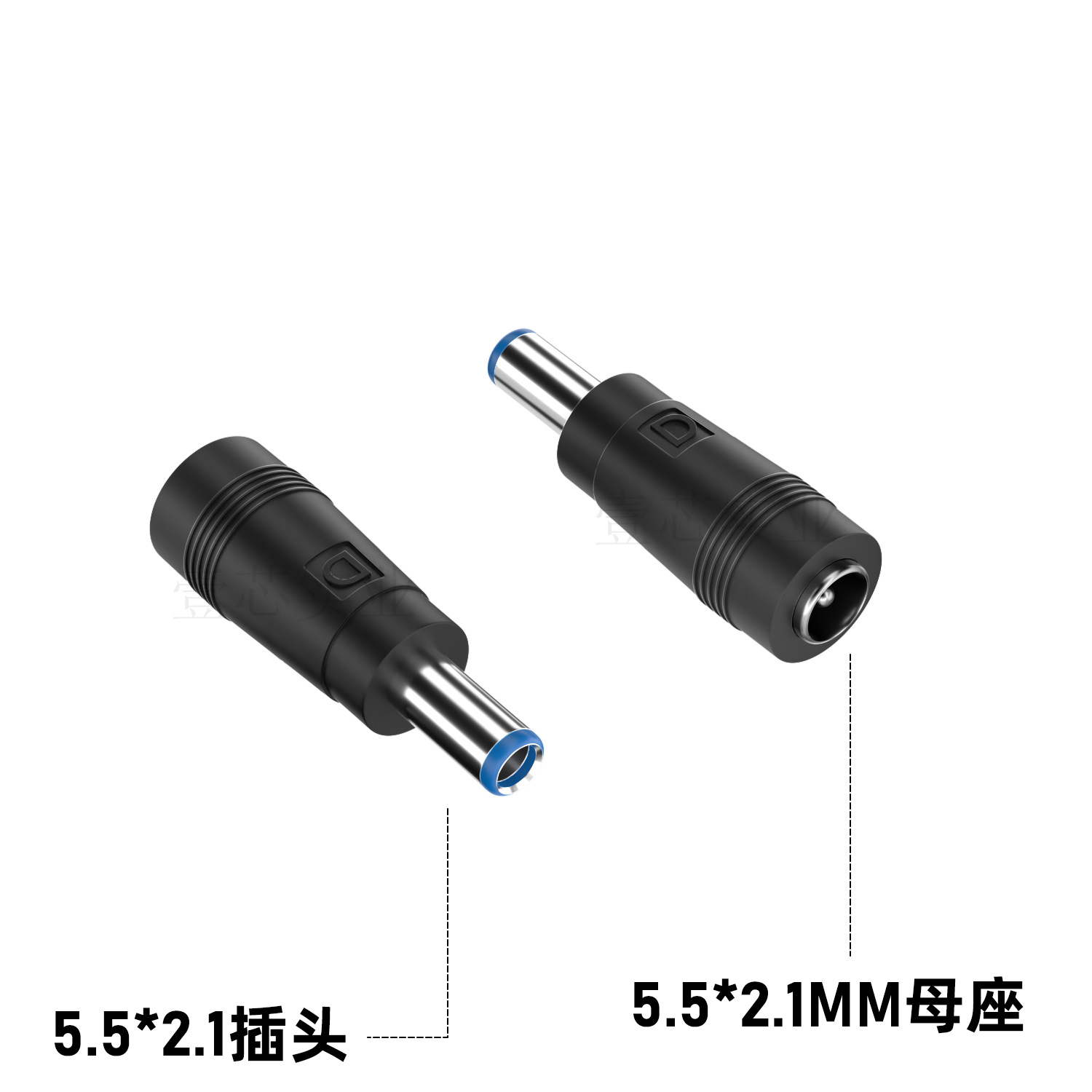 DC 5.5*2.1 female to 2.5/3.5/4.0mm male laptop power adapter DC male-female connector