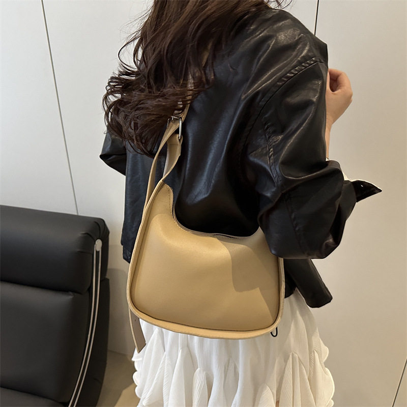 New Women's Bag 2026 Textured Bag Work Commuter Single Shoulder Crossbody Bag Underarm Bag