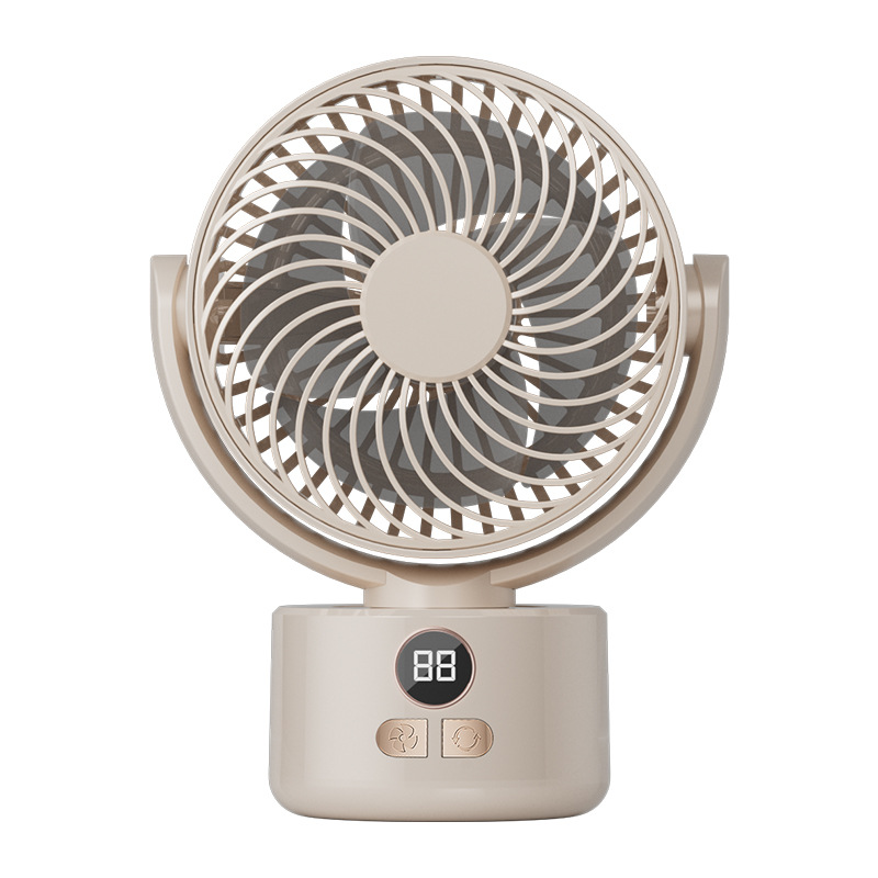 2025 Camping Fan Outdoor Desktop Circulating High Wind Power Home USB Digital Display Dual Use Tripod Fan