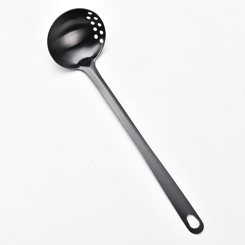Soup Spoon Stainless Steel Home Serving Soup Hot Pot Hanging Edge Spoon Hot Pot Strainer Kitchen Restaurant Stainless Steel Scoop