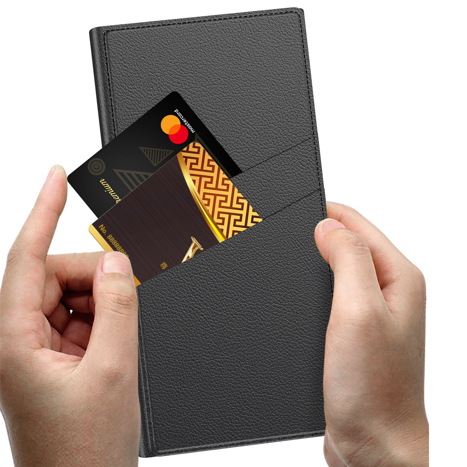 For Samsung S26Ultra Phone Case S25/24Ultra Flip Card Slot Leather Stand Full Coverage Protective Case